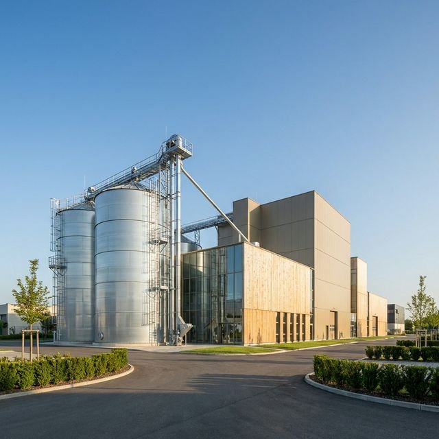 Wood pellet manufacturing facility — state-of-the-art production line