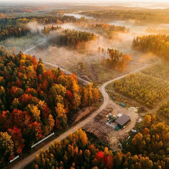 Sustainably managed forest for certified wood pellet production