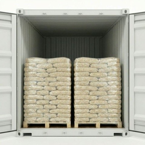 Full semi-truck load of wood pellet pallets